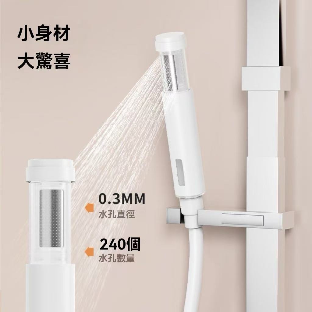 Mini lightweight filter shower head