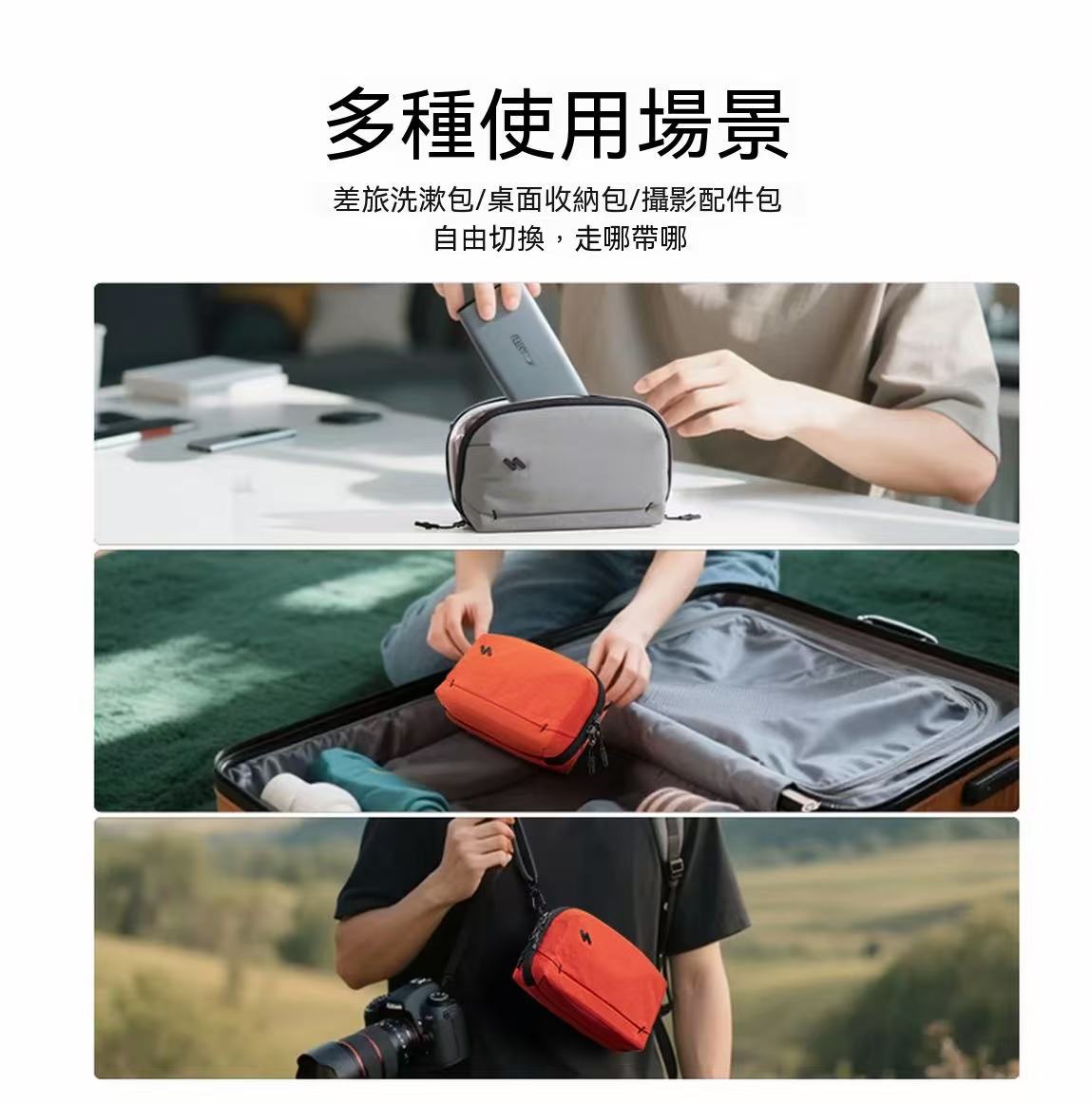 Inateck Digital Sling Bag, Travel Multi-functional Bag