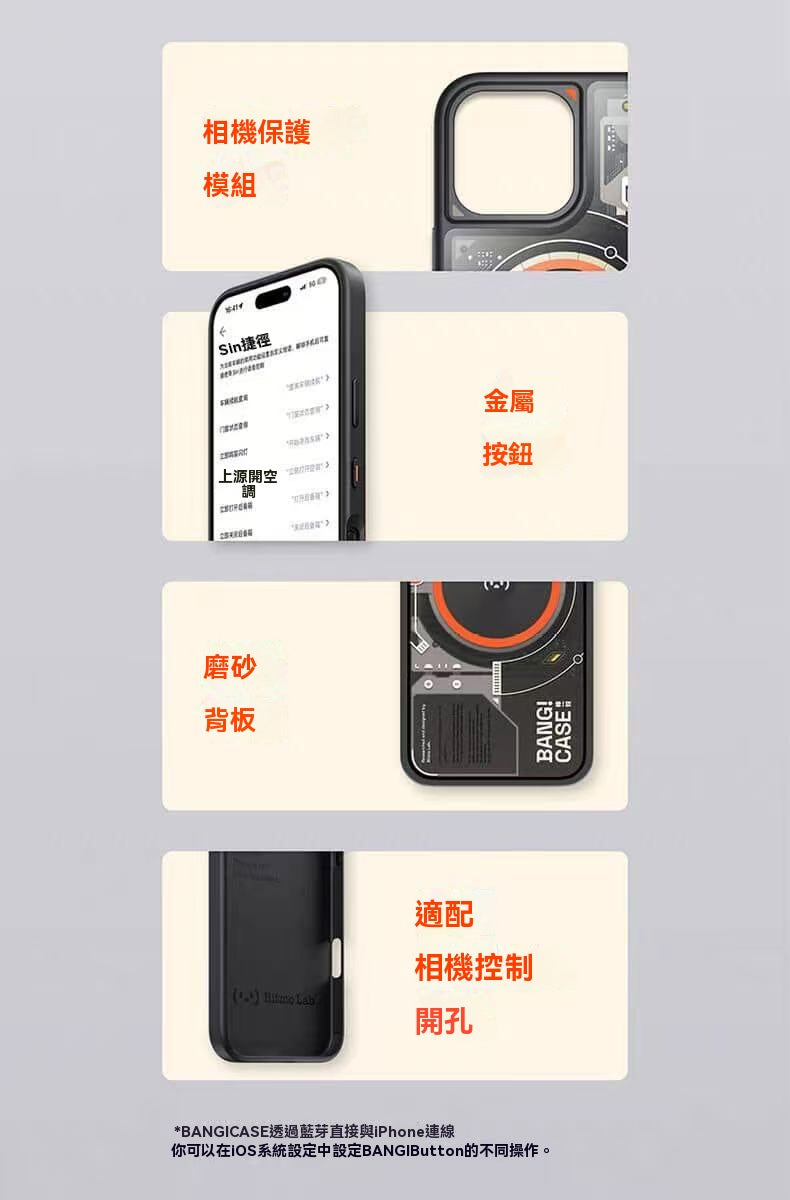 獨立快捷按鍵手機殼