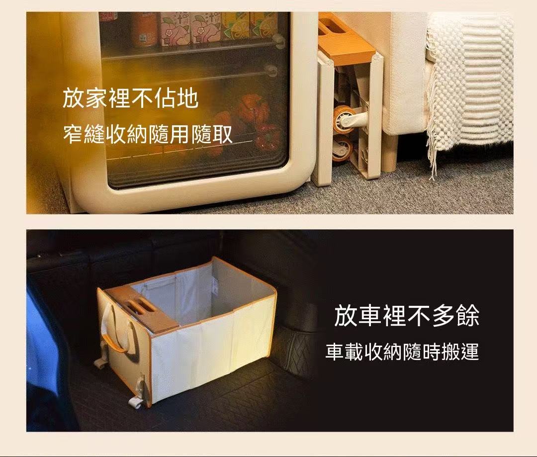 戶外多合一口袋車成人可折疊多功能露營桌小推車