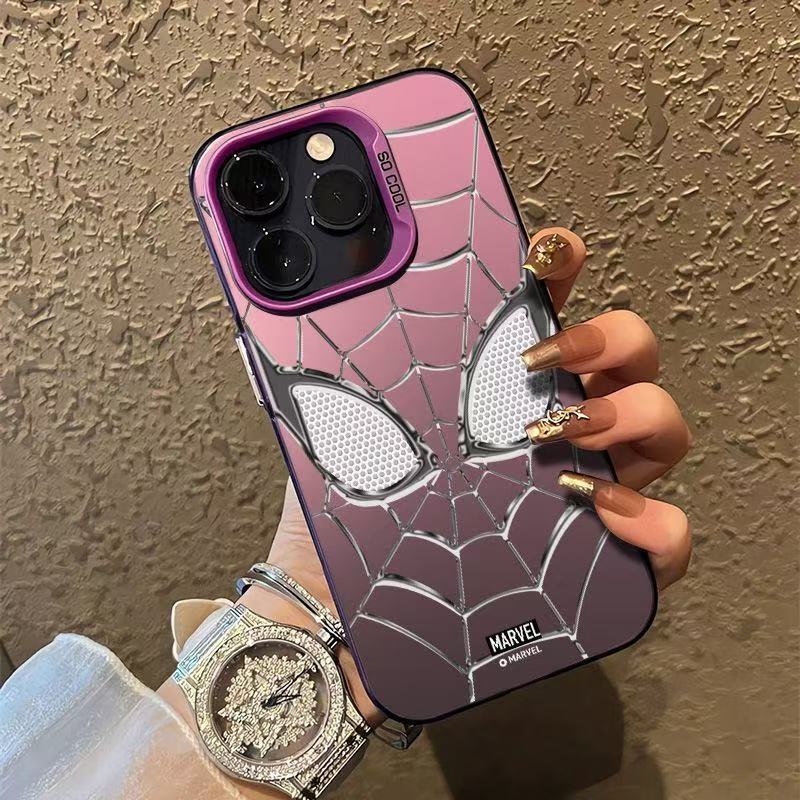 Silver Spider-Man Holographic Phone Case