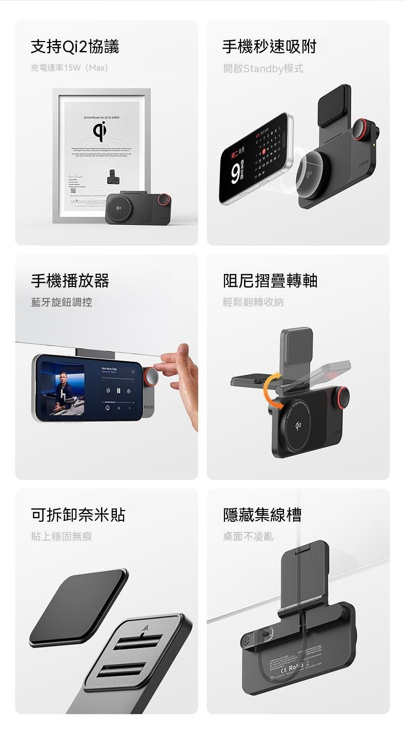 Desktop Magnetic Wireless Phone Charger