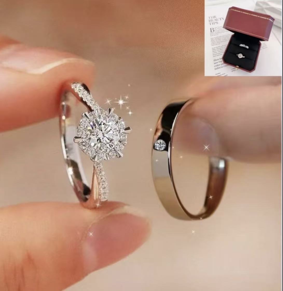 High-end designer gold and silver rings / Versatile couple's style!