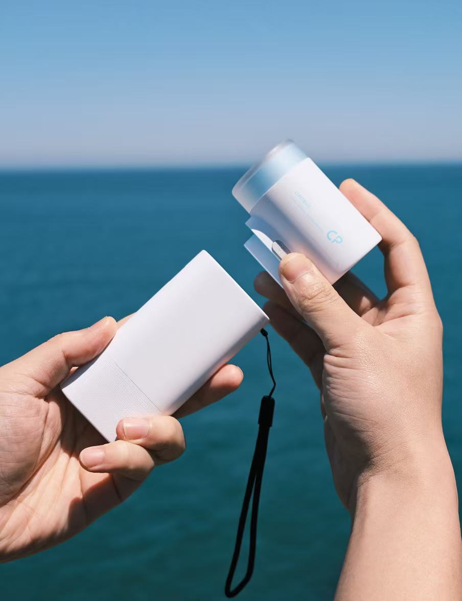 Modular Handheld Fan + Power Bank Two-in-One Outdoor Cooling Device