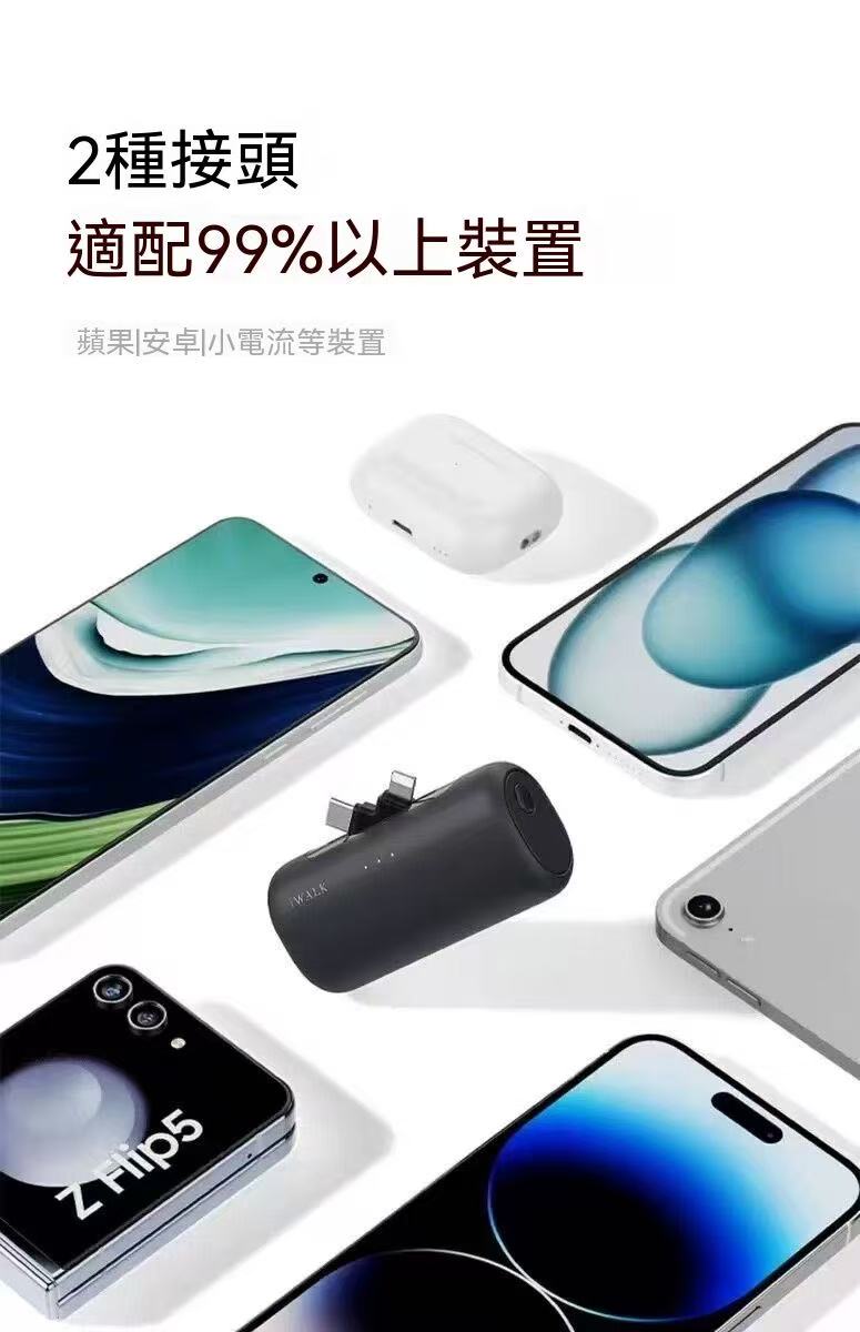 iWALK Dual-Head Capsule Portable Charger