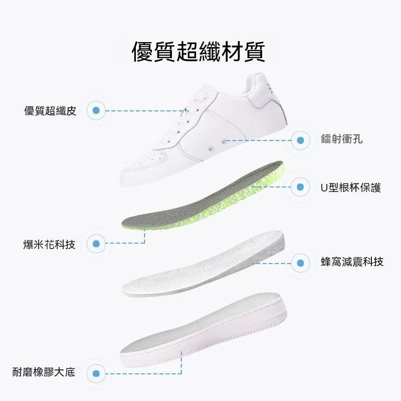New High-End 7/8CM Invisible Internal Elevated Fashion Shoes
