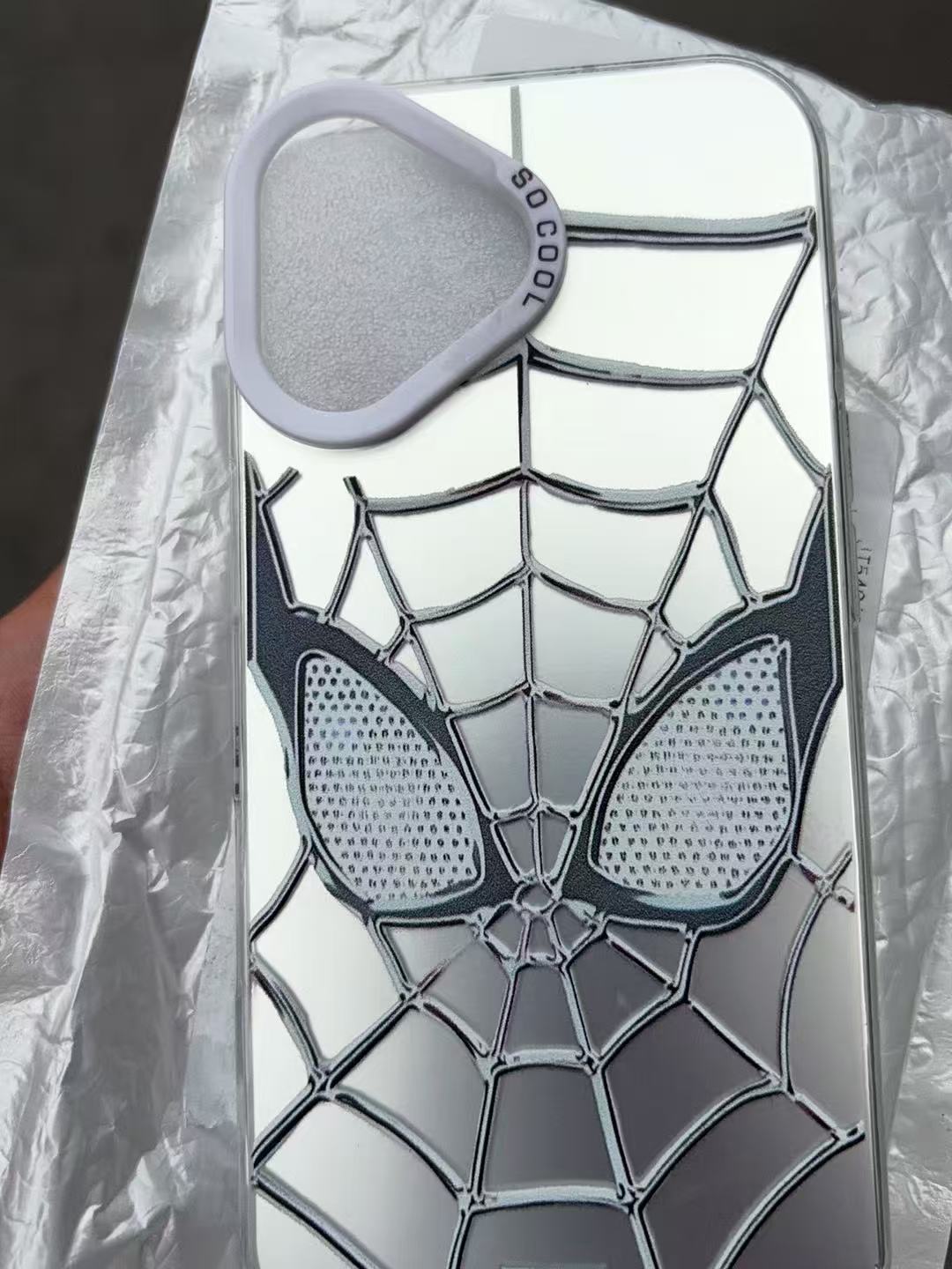Silver Spider-Man Holographic Phone Case