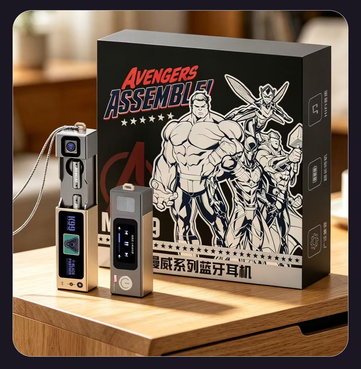 Marvel Co-branded Smart Screen Bluetooth Earbuds with Pendant