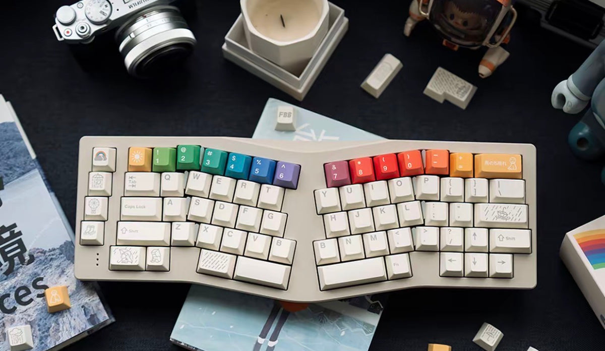 PBT Keycaps Rain After Theme Dye-Sublimated Keycaps