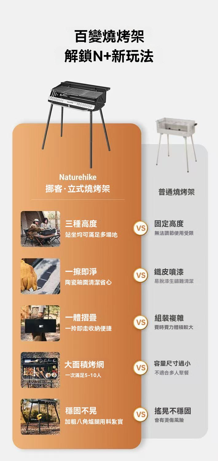 Ink smoke vertical barbecue grill