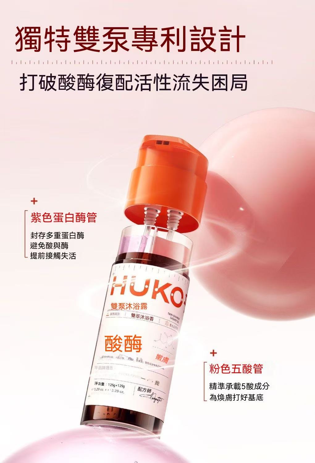 Whitening & Exfoliating Enzyme Dual-Pump Body Wash
