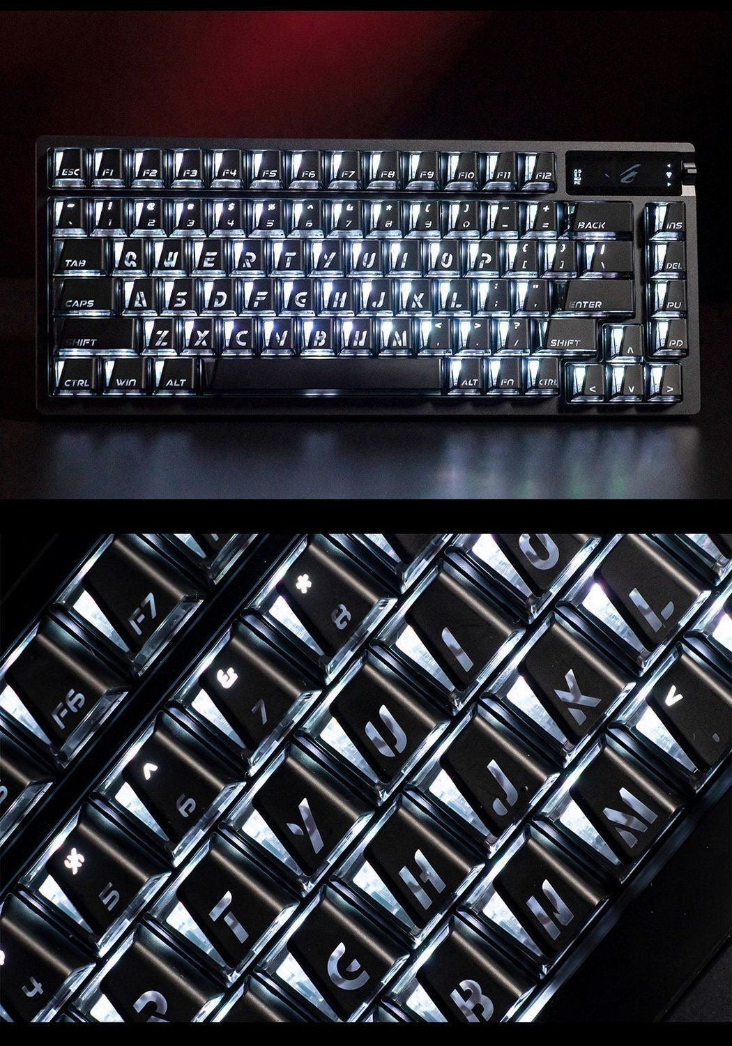 GXD×XVX×TITANNATION Three-Way Co-Branded Translucent Prism Keycaps