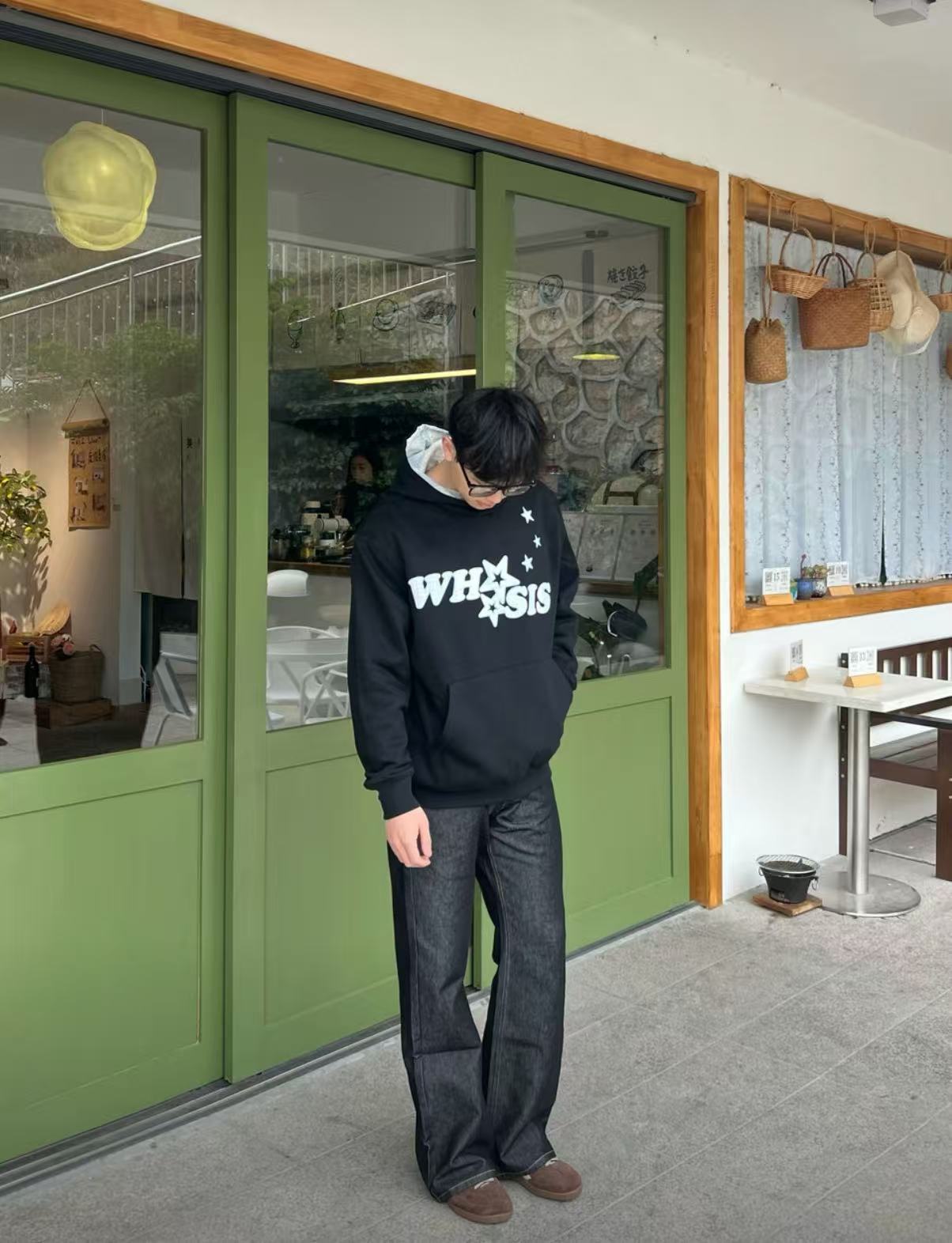 美式丹寧原牛2021M版男士寬鬆直筒牛仔長褲