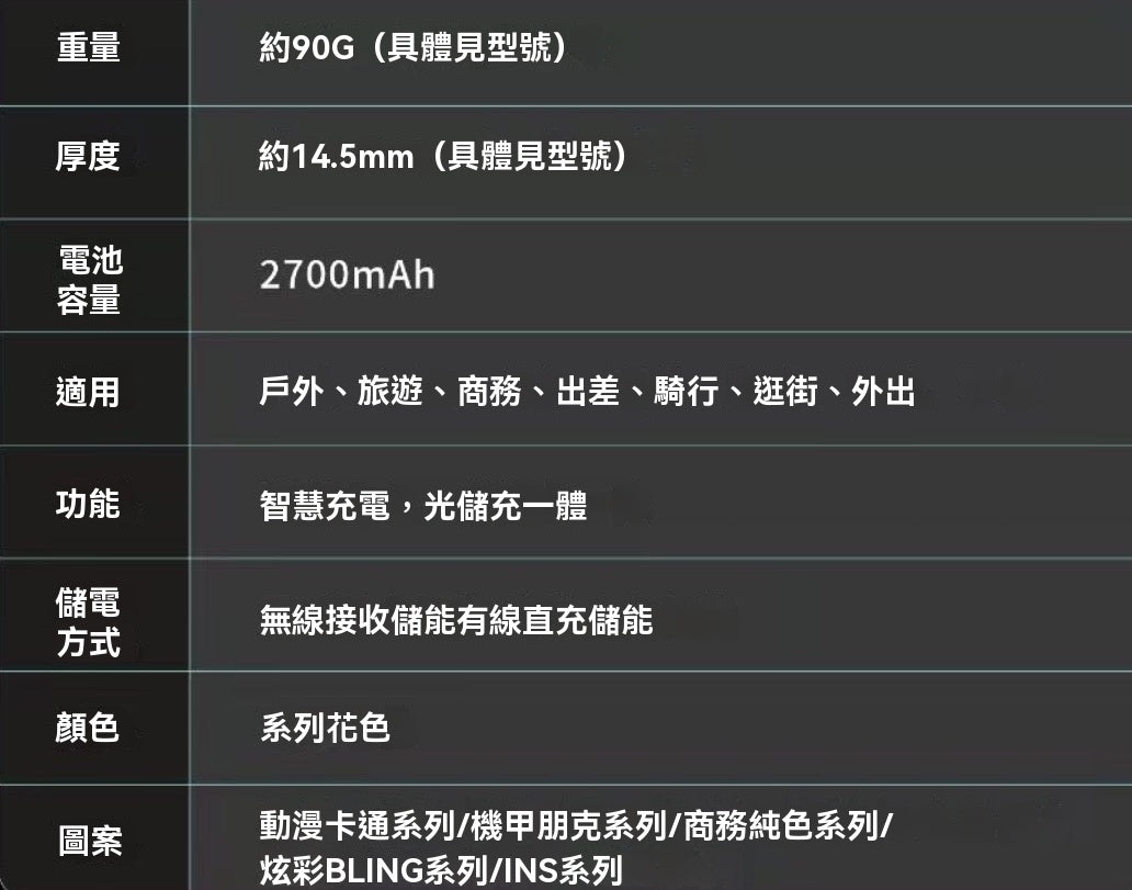 光儲充電手機殼｜全平台首發