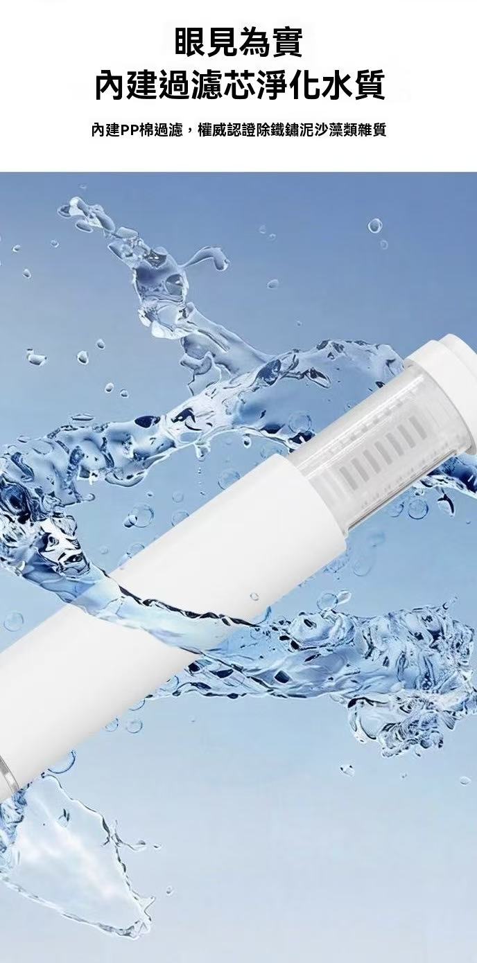 Mini lightweight filter shower head