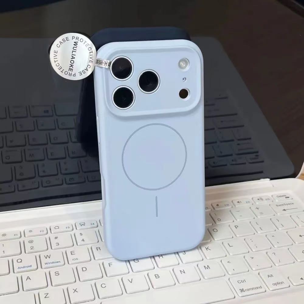 高端磁吸支架液態矽膠手機殼 （適用iPhone 15-17系列）