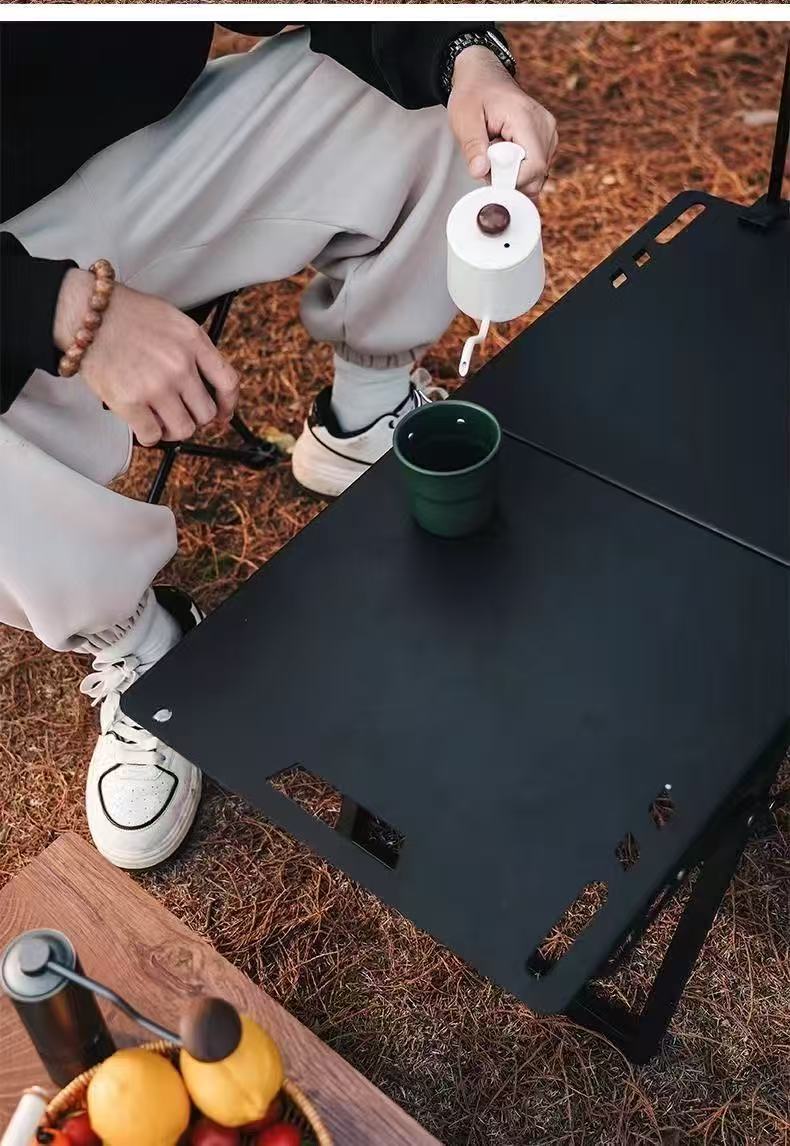 Outdoor folding table, lightweight camping, multifunctional tactical outdoor cooking