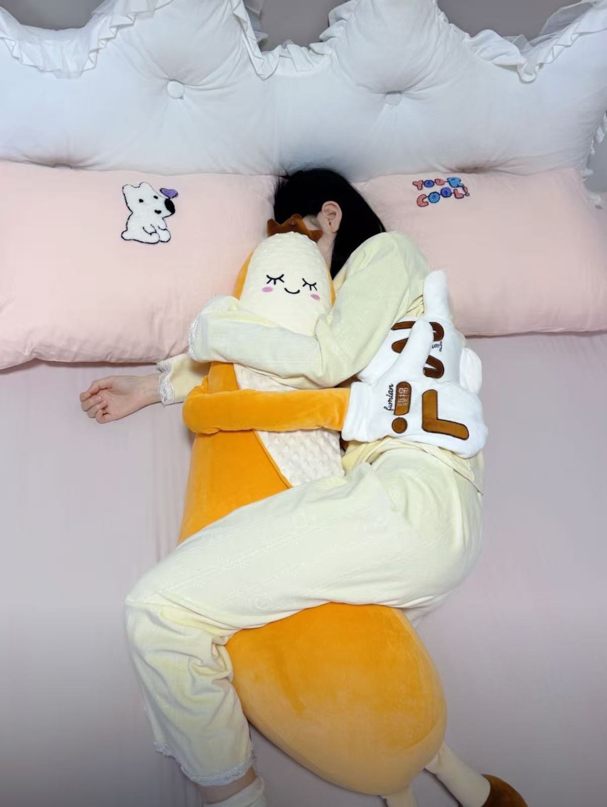 睡眠搭子🥰香蕉大王哄睡拍打抱枕（加大款）