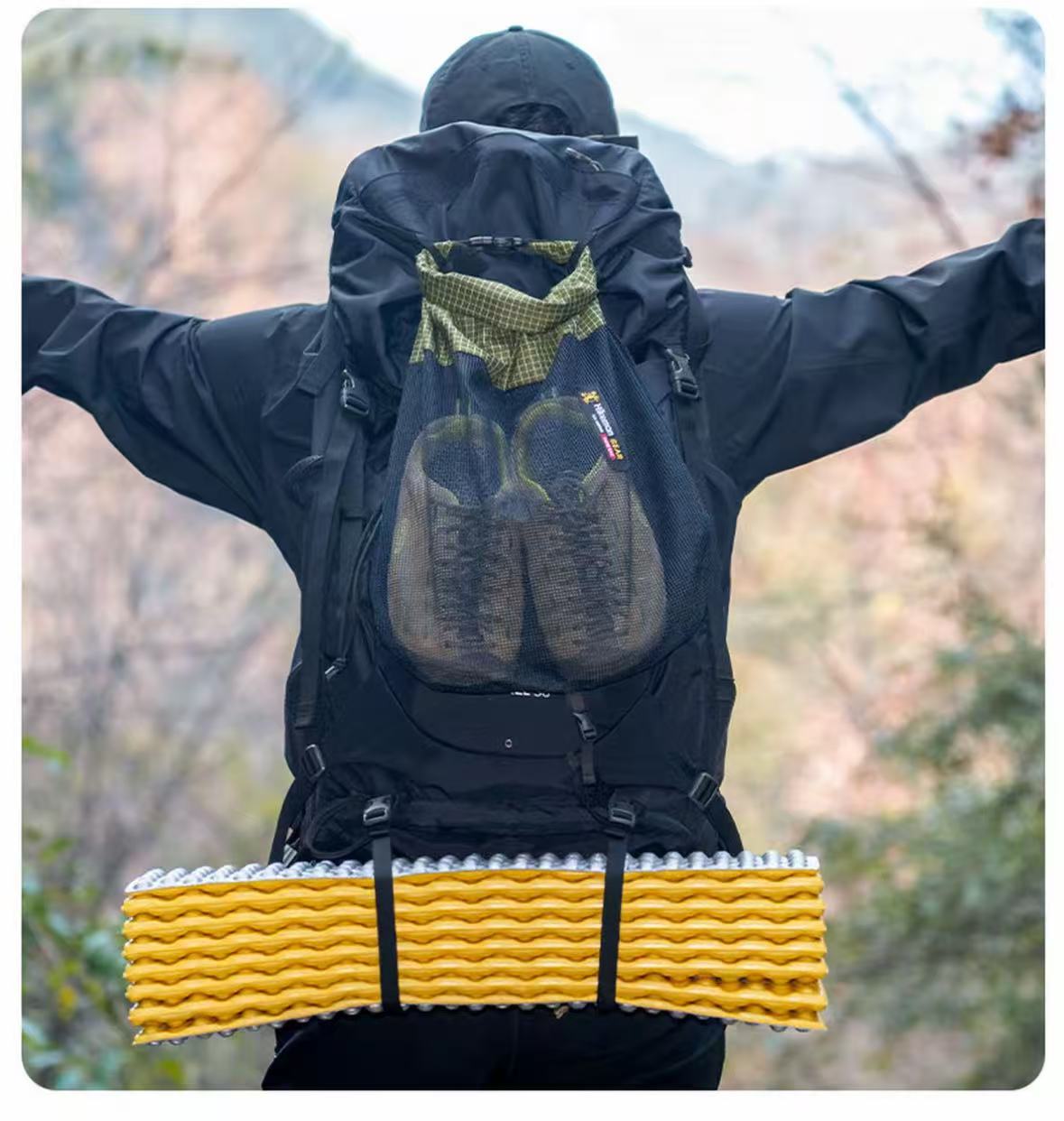 Outdoor Camping Hiking Breathable Mesh Shoe Storage Bag