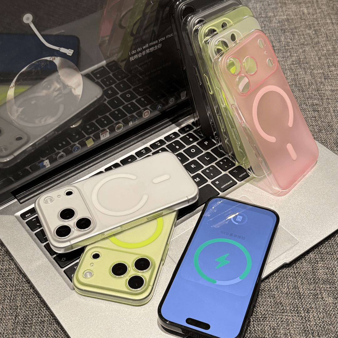 適用iphone超薄冰霧磨砂磁吸手機殼