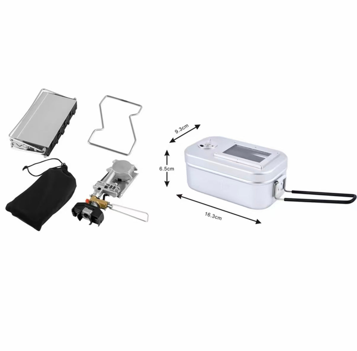 Ultra-thin Outdoor Card Stove, Portable Camping Cassette Stove