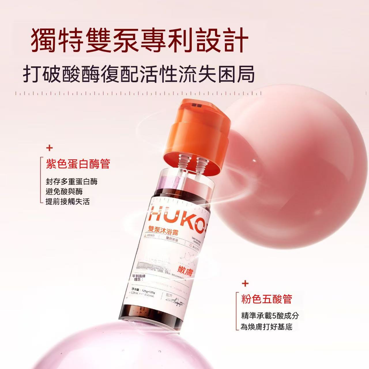 Whitening & Exfoliating Enzyme Dual-Pump Body Wash