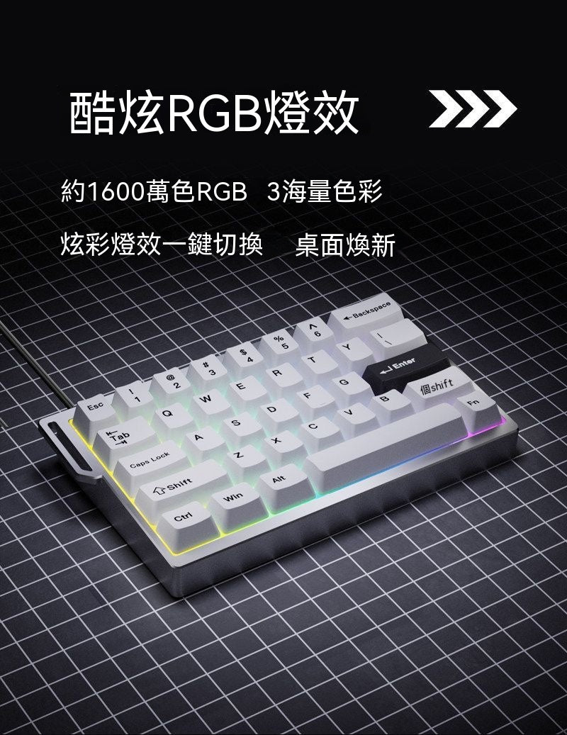 KT35 Aluminum Alloy 35% Layout One-Hand Magnetic Switch Keyboard