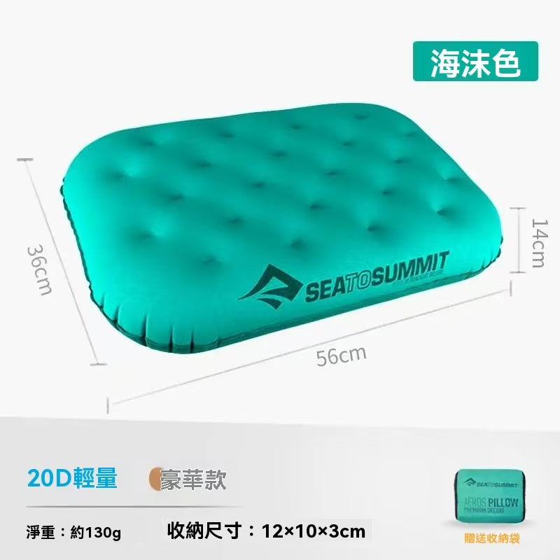 Portable inflatable pillow
