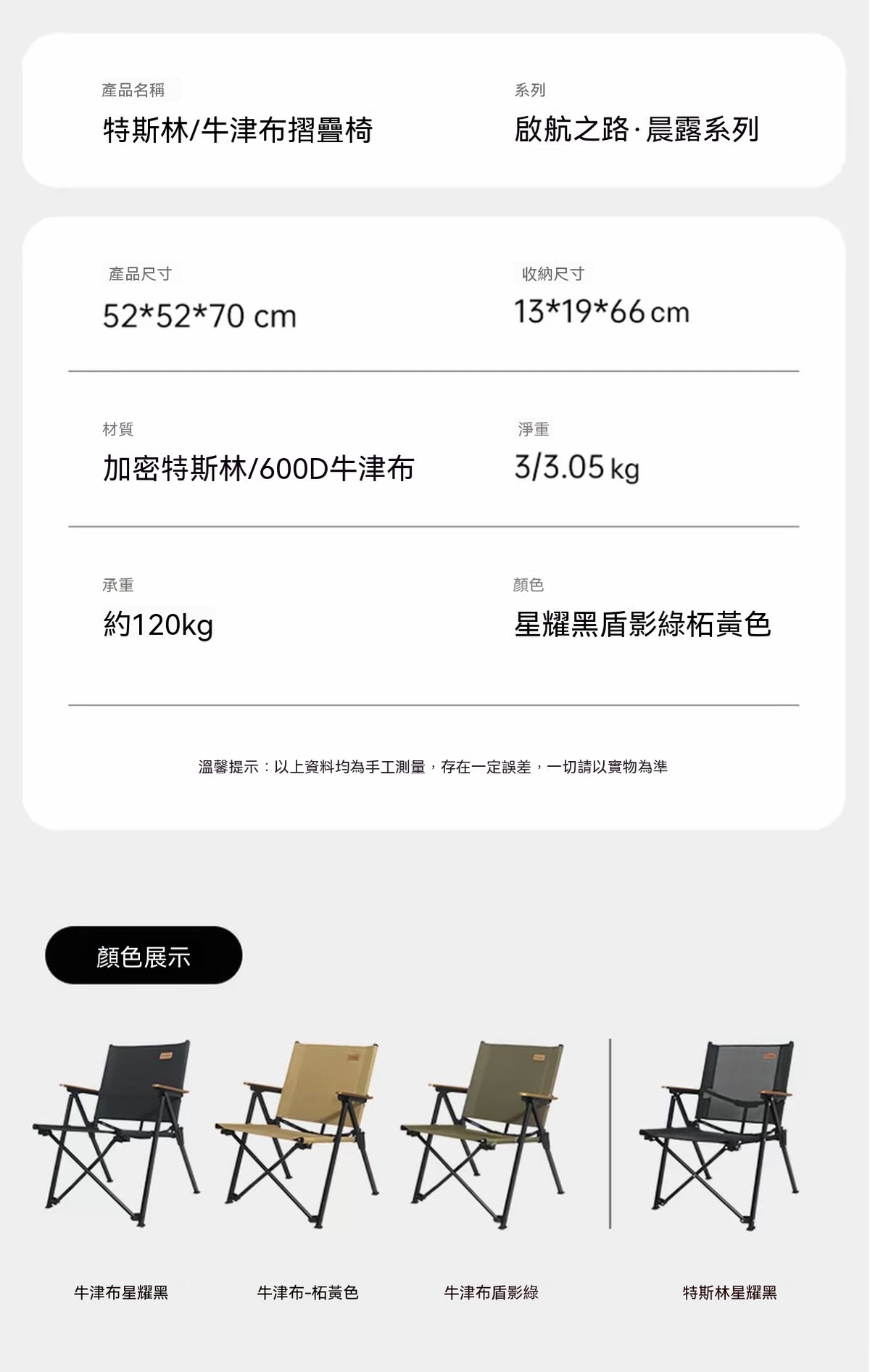 戶外折疊椅（聚攏克米特椅）