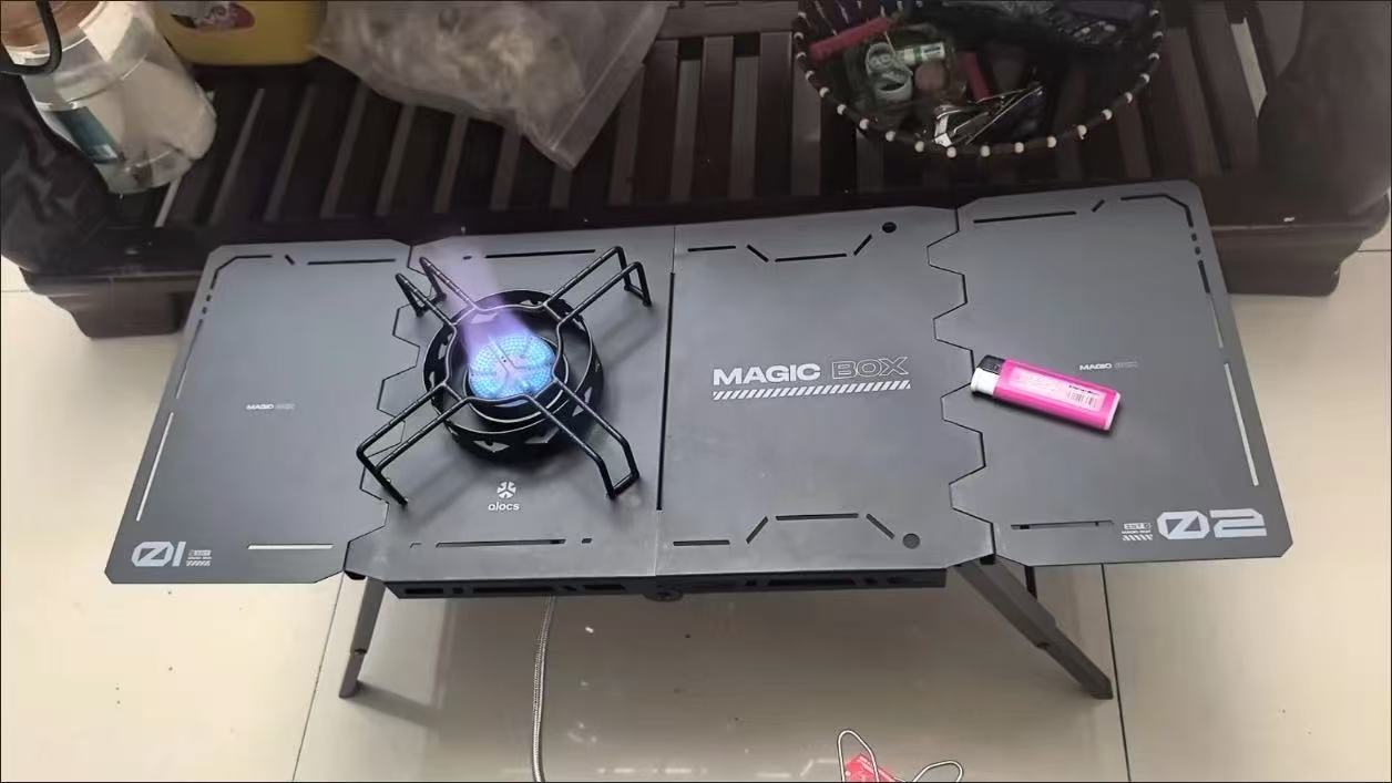 Light Camping Table and Stove Set