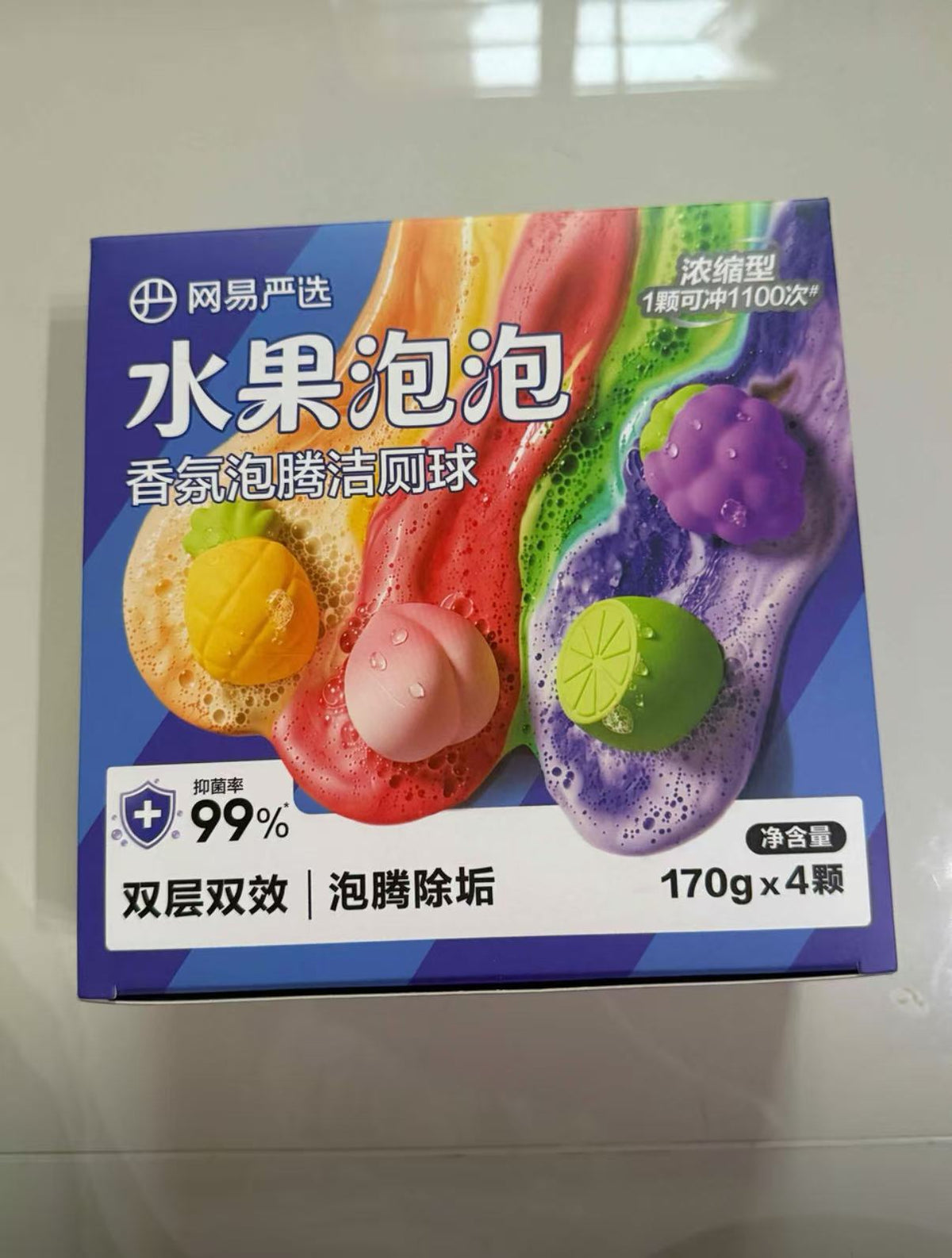 [Fan Exclusive] Fruit Bubble Toilet Effervescent Tablets - Powerful Descaling Toilet Blocks, Deodorizing and Odor Removing