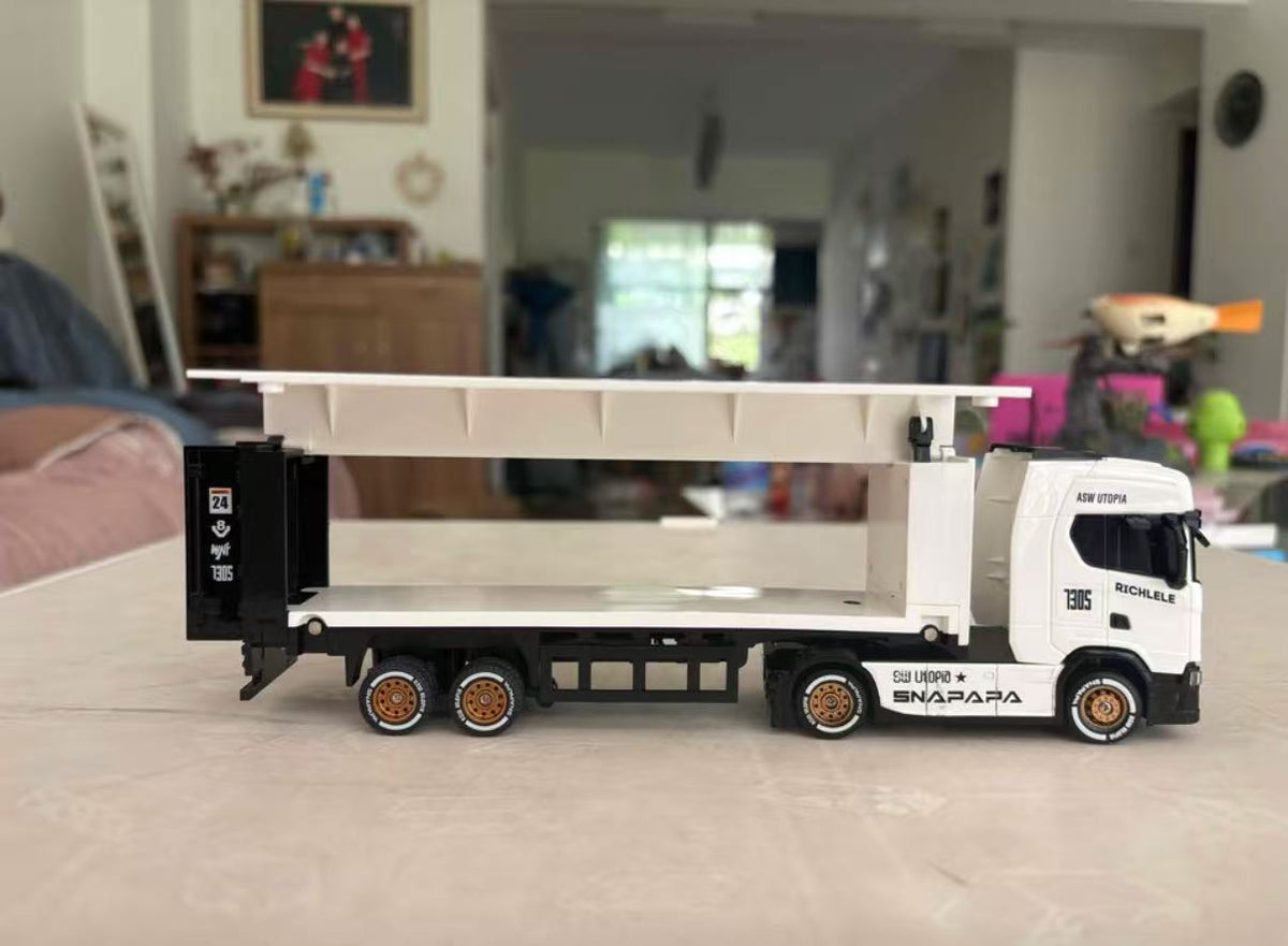 正版授權斯堪尼亞S730 V8貨櫃車 RC多功能遙控漂移車
