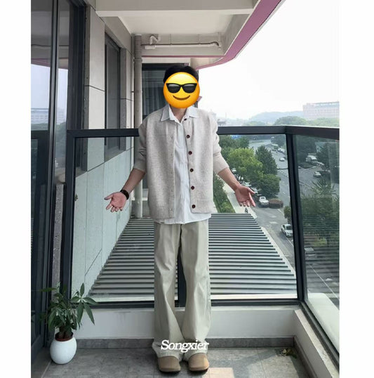 秋冬復古開衫毛衣