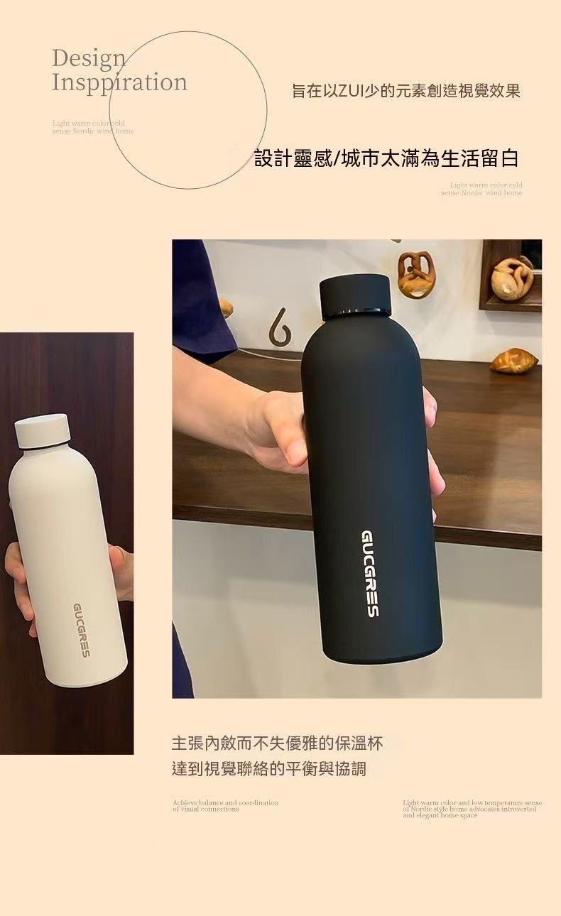 Minimalist Frosted Portable Sports Water Bottle (Summer Sale Price 🧧)