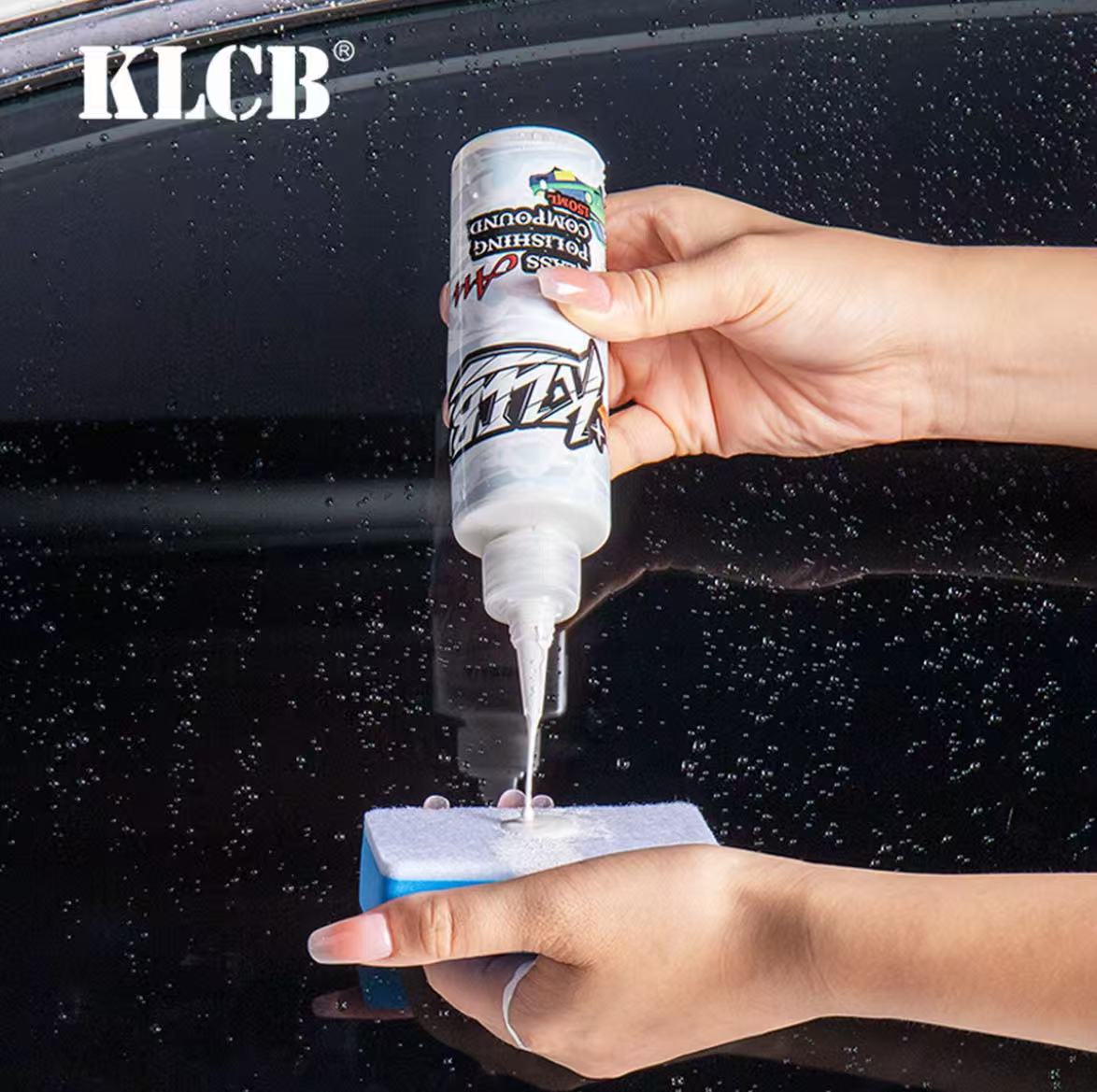 KLCB Glass Polishing Agent | Automotive Glass Oil Film Remover, Coating, and Wax Residue Cleaner