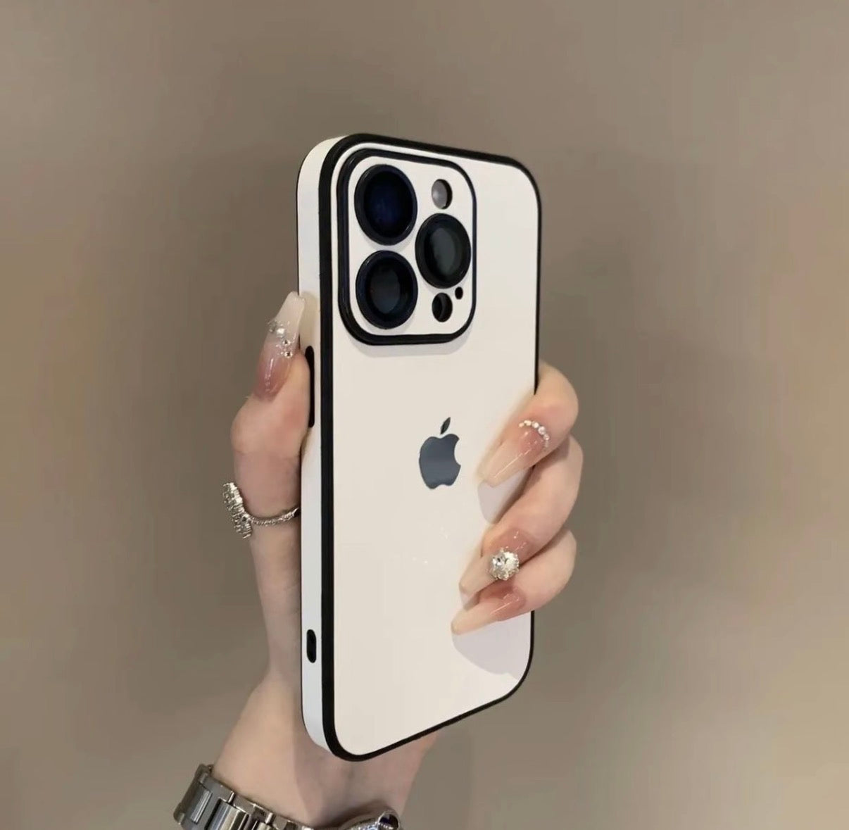 iPhone全包鏡頭簡約潮流防摔手機殼