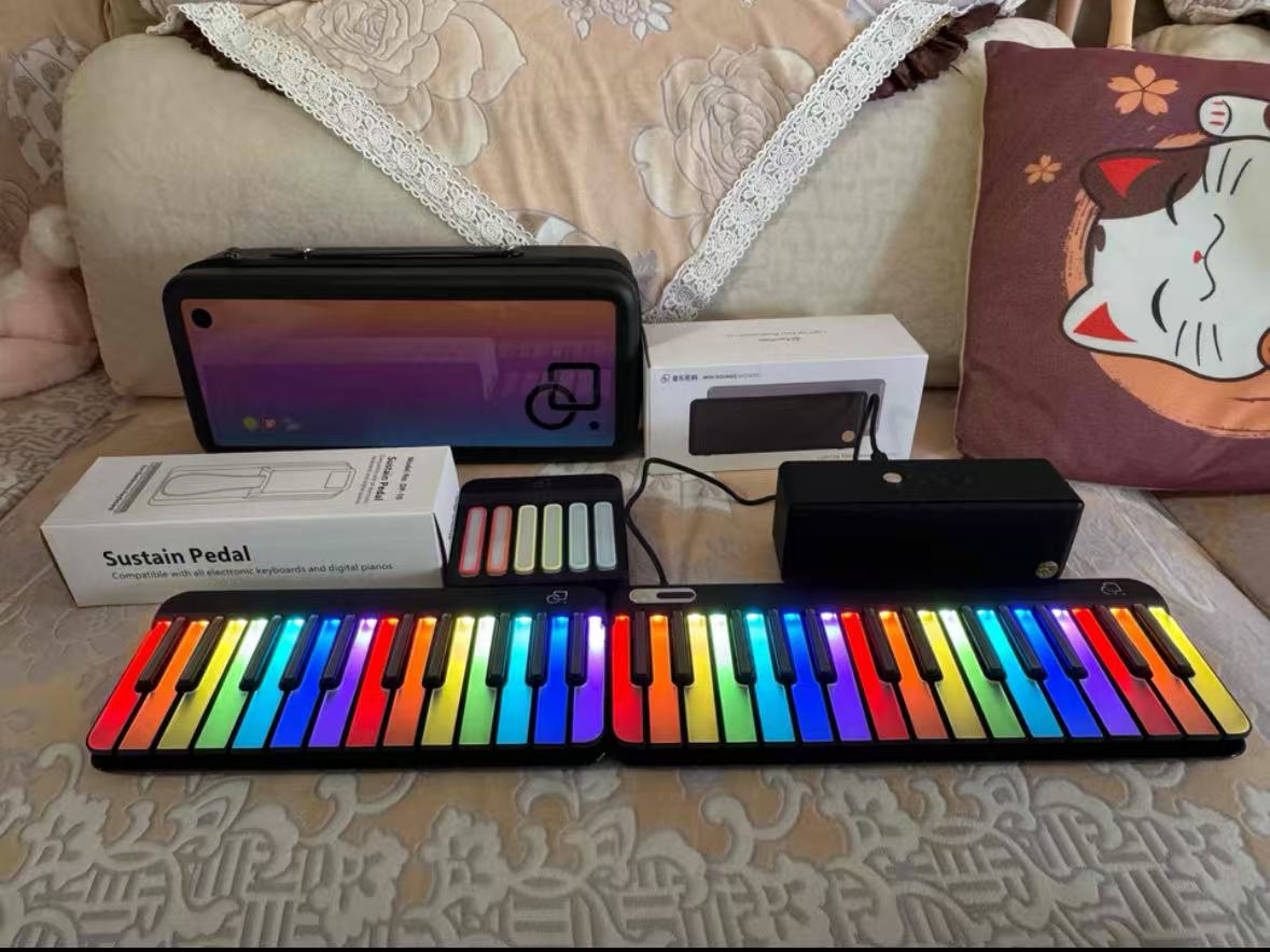 Music Code Auto Rainbow Electronic Organ Speaker Band Student