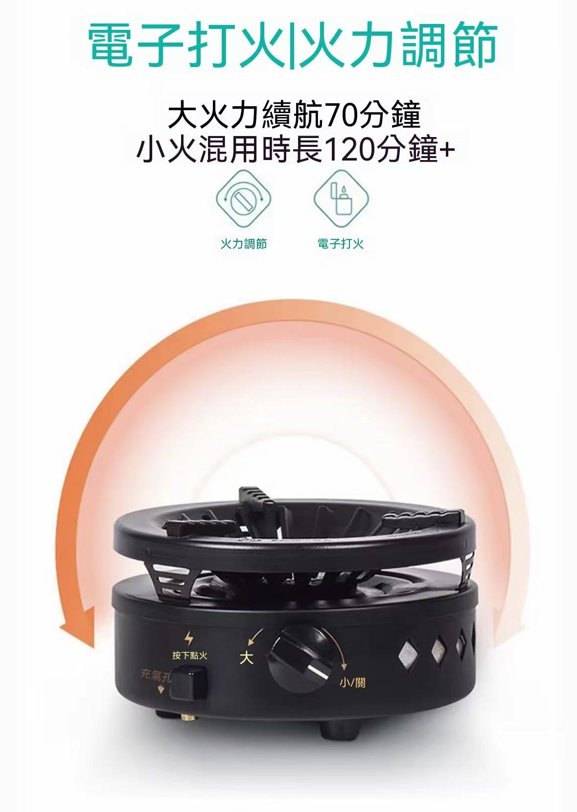 戶外便攜旅行爐具防風家用煮茶具套裝