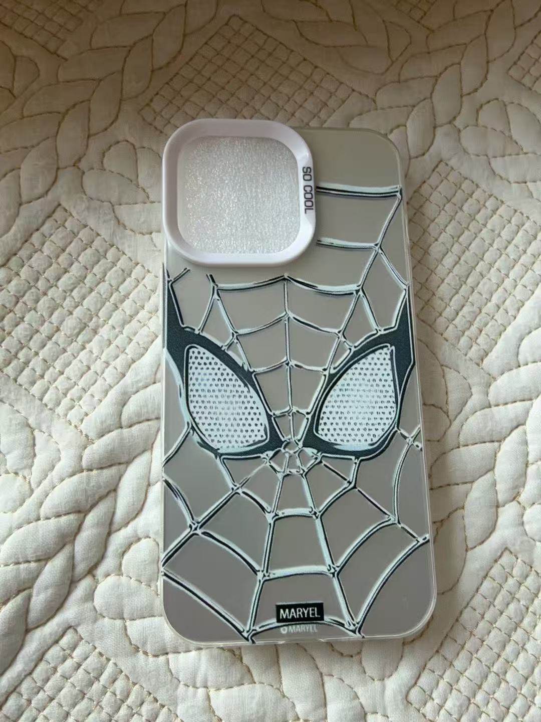 Silver Spider-Man Holographic Phone Case