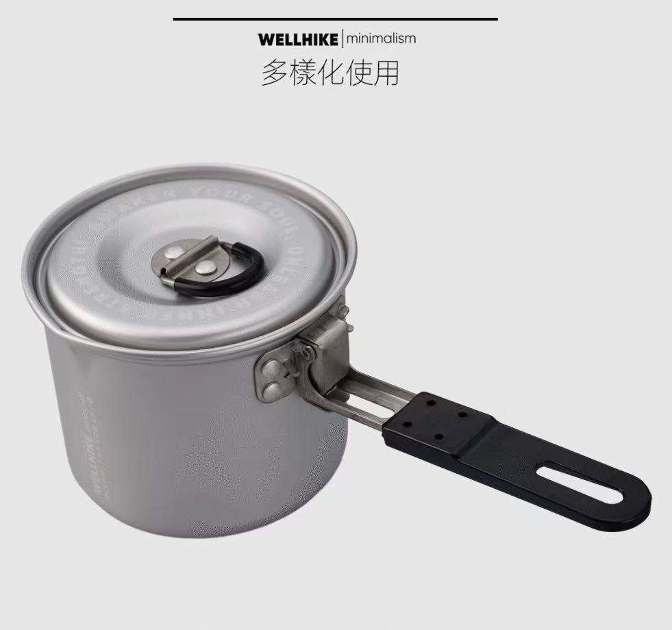 Single Folding Hiking Camping Pot
