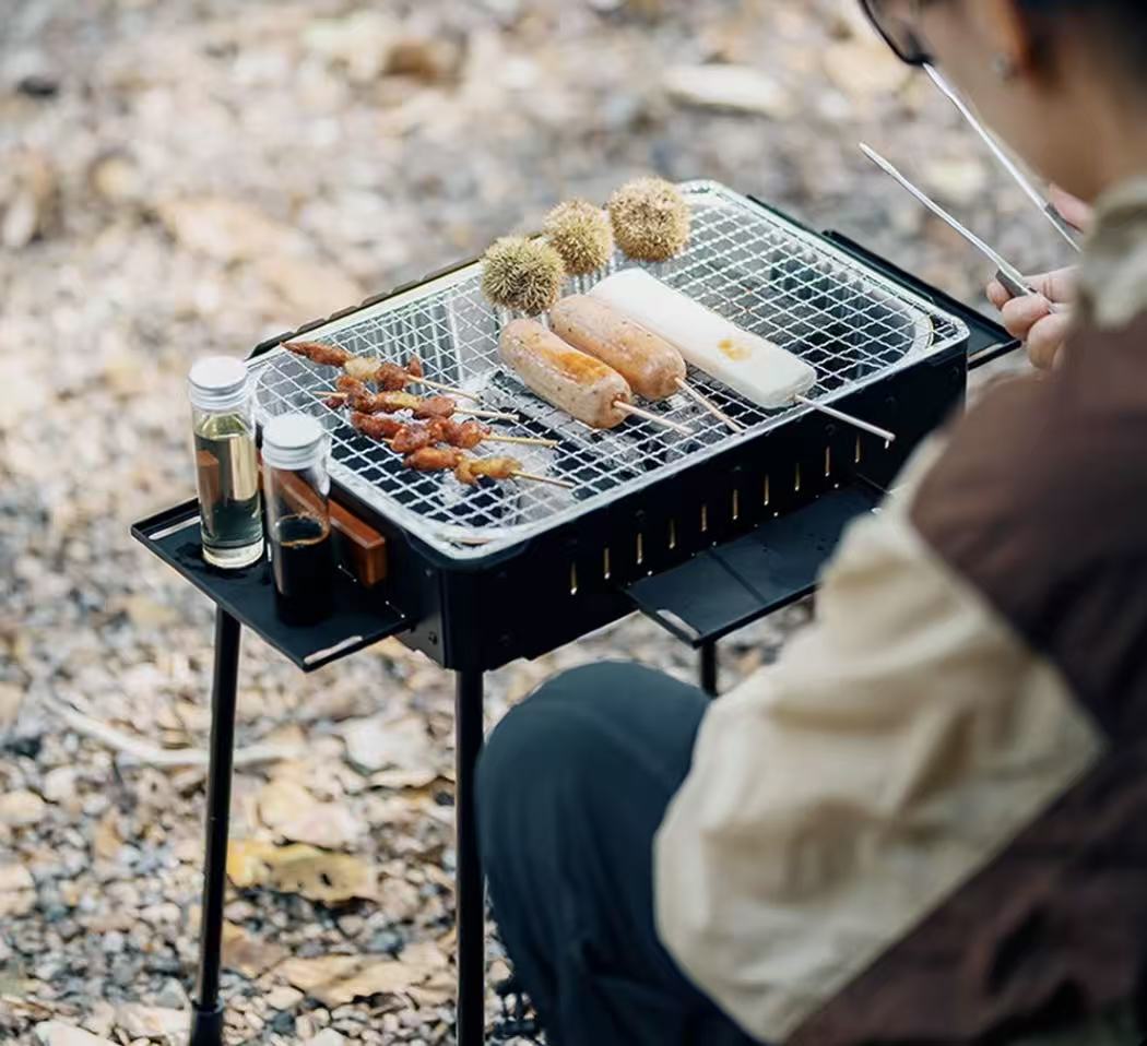 Lightweight tactical grill outdoor camping charcoal barbecue stove