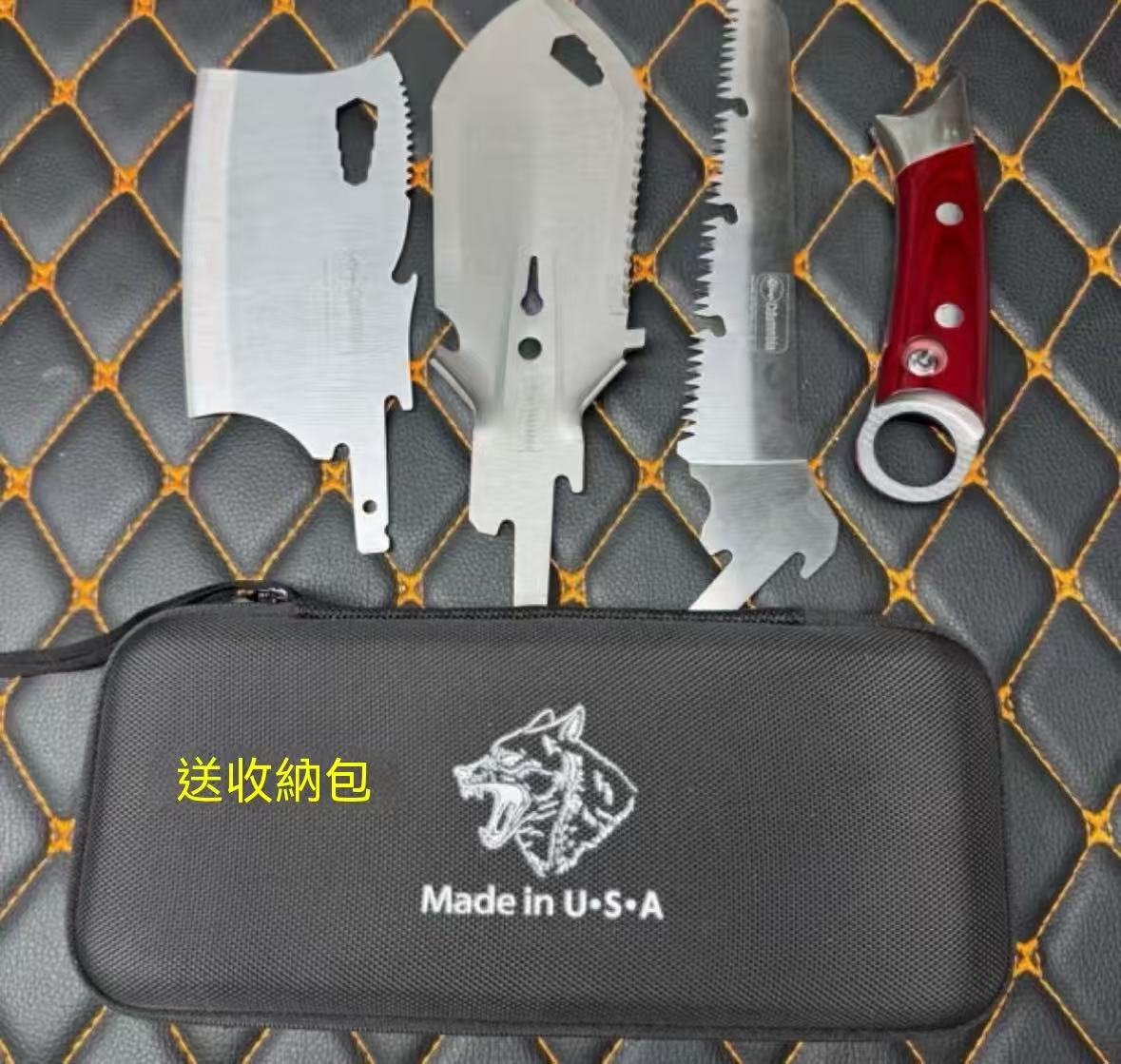 4-in-1 multi-functional outdoor camping tool