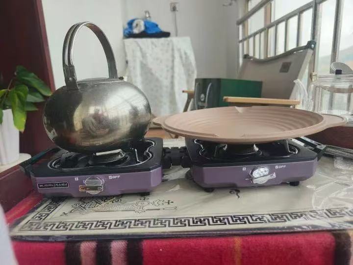 輕量折疊雙頭貝殼爐
