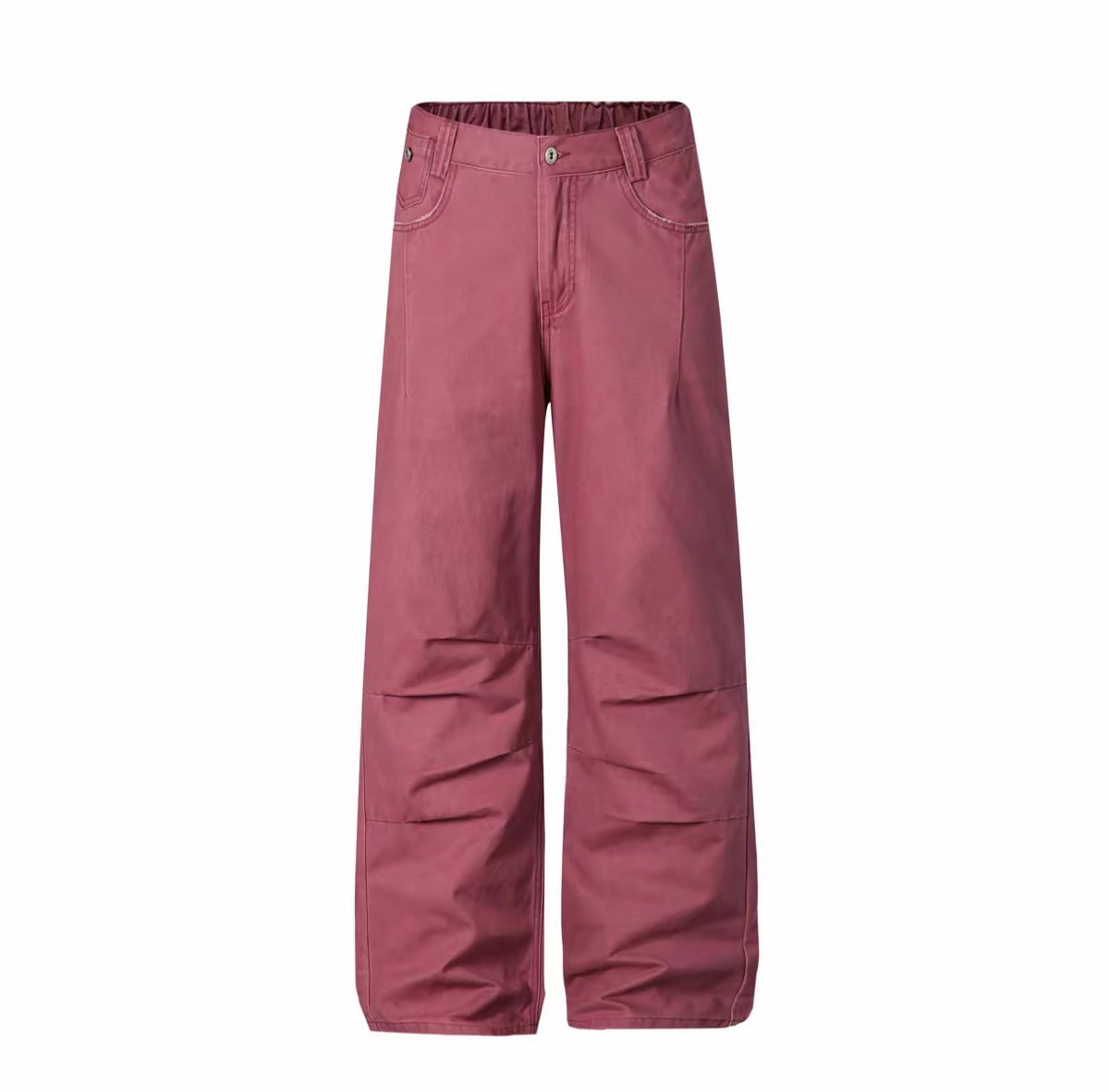 [Pleated Workwear] Cleanfit Simple and Classy Straight Wide-Leg Jeans for Men