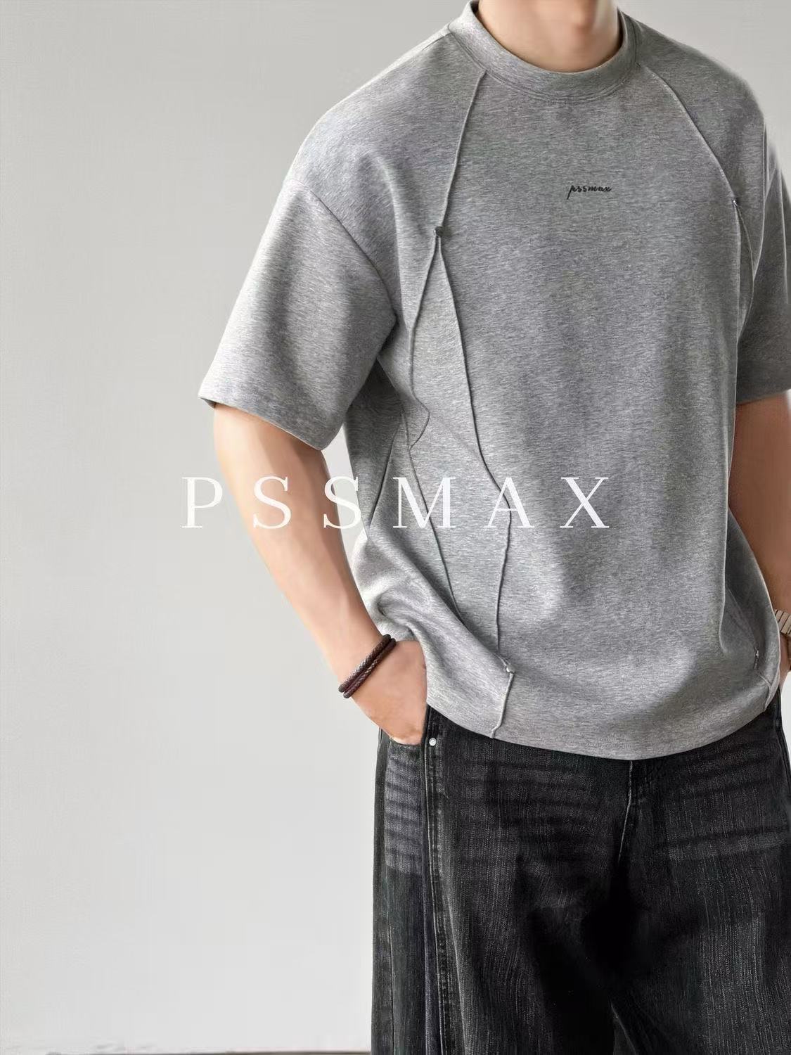 PSSMAX Pleated Rivet Ice-Cool Short Sleeve