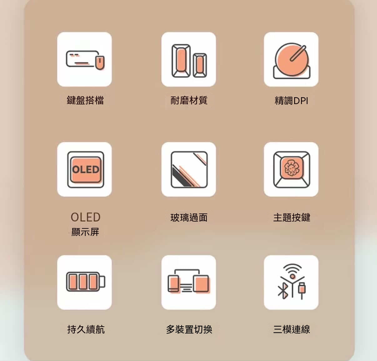 小翹三模無線滑鼠
