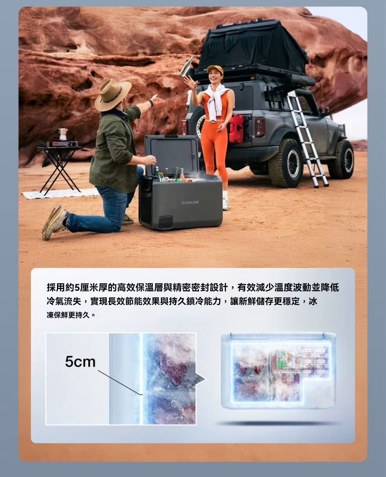 戶外移動電源冰箱（也可以車載）