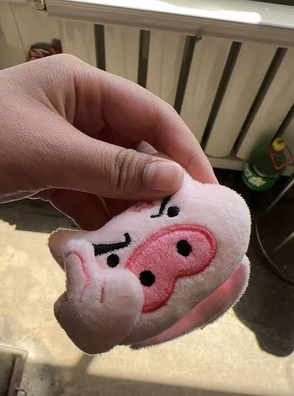（素質豬🐷）憤怒中指小豬毛絨掛件