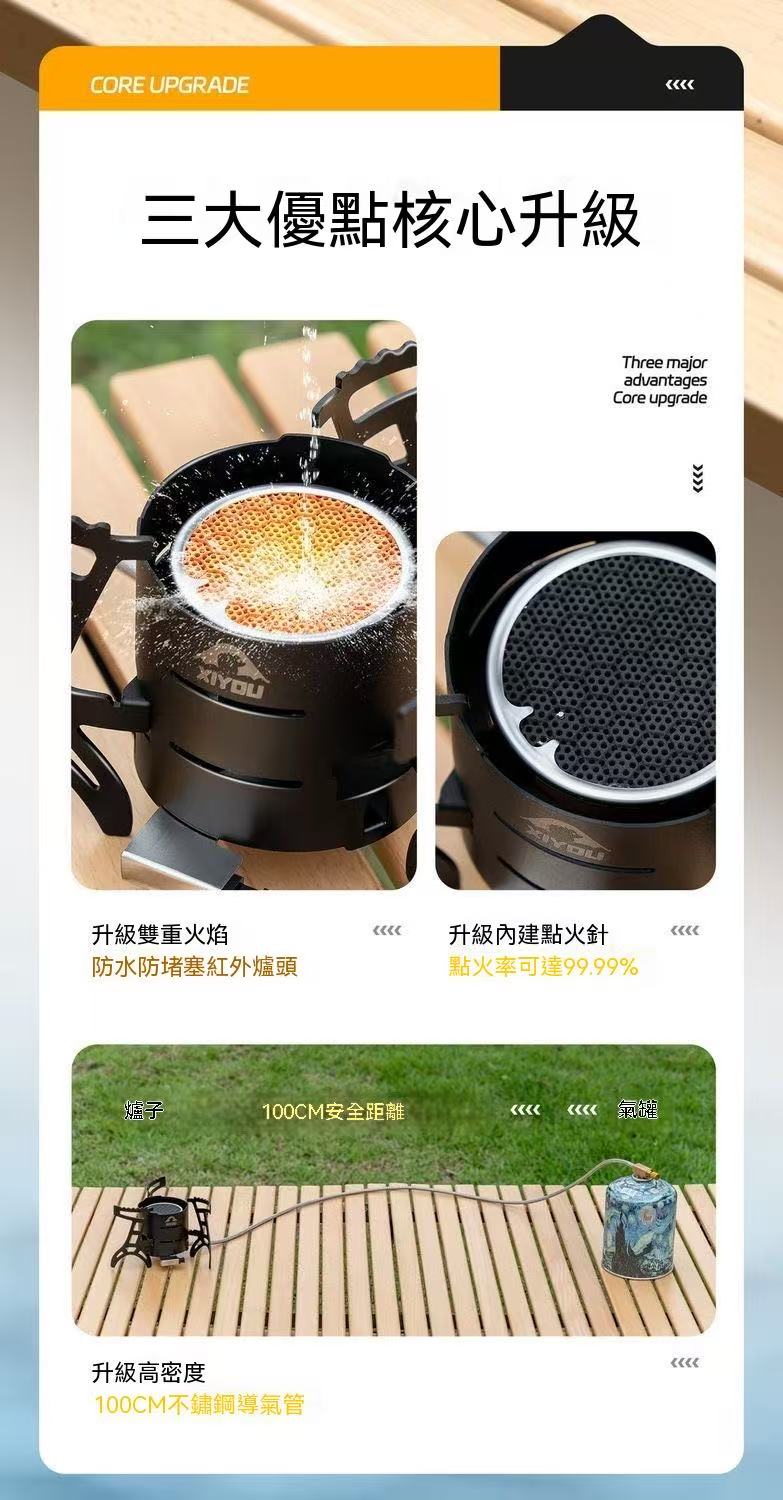 Outdoor Hiking Camping Foldable Cassette Stove High Power Lightweight Cooker