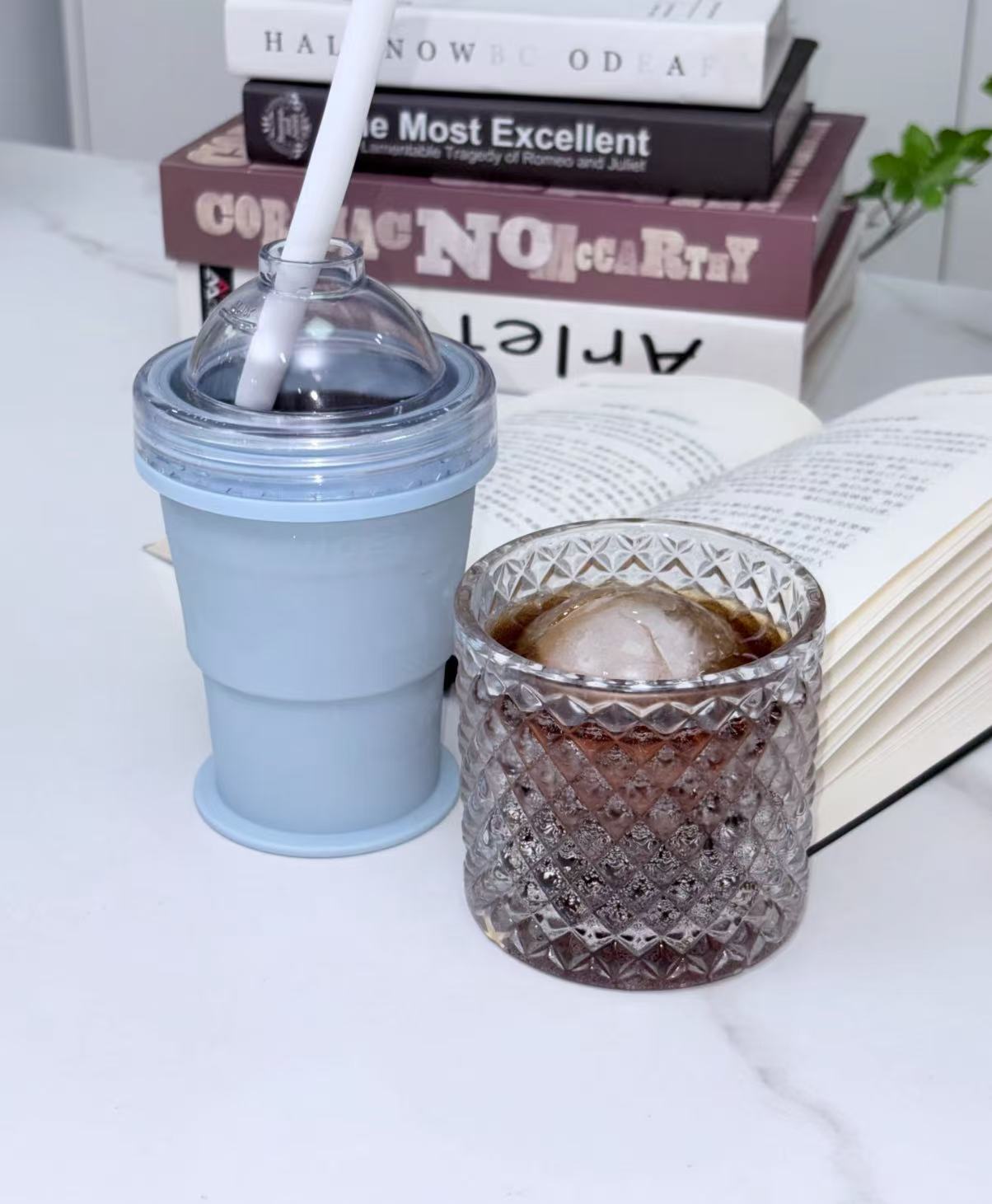 夏日折疊冰球杯
